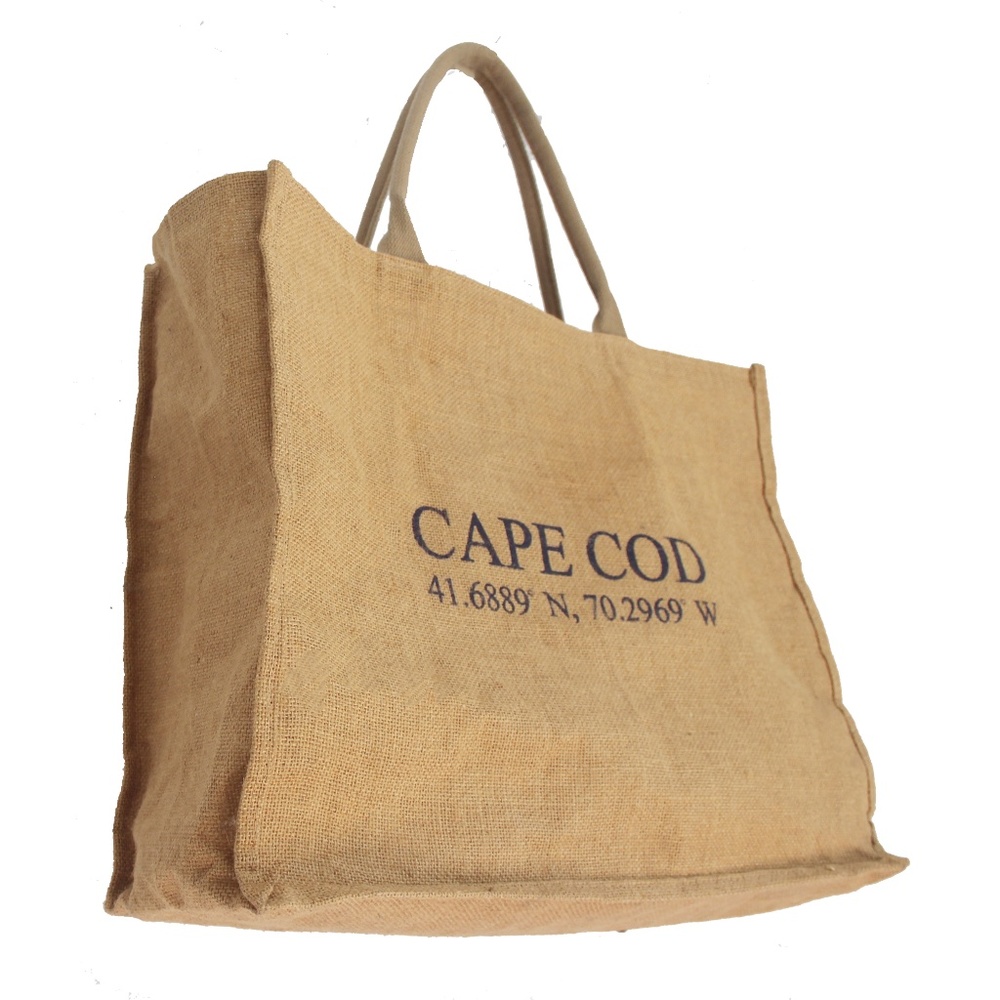 Authentic Cape Code Burlap Oversized Tote - image 1